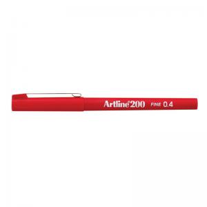 Artline 200 Fineliner Pen Fine Red Pack of 12 A2002 AR83027