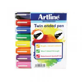 Artline 2-in-1 Flipchart Marker Assorted (Pack of 8) EK-325T-W8 AR84664