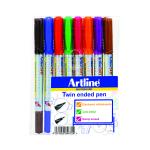 Artline 2-in-1 Whiteboard Marker Fine/Superfine Assorted (Pack of 8) EK-541T-WB AR84672