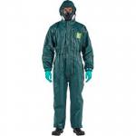 Ansell AlphaTec 4000 Model 111 Green Chemical Coverall L ARC00014