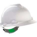MSA V-Gard White Unvented Push-Key Safety Helmet ARC00100