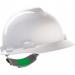 MSA V-Gard White Unvented Push-Key Safety Helmet ARC00100