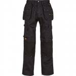 Dewalt Pro Tradesman Mens Black Work Trousers 36T ARC03225