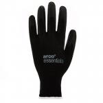 Arco Essentials Black PU-Coated Nylon Work Gloves Pairs 9 (Pack of 12) ARC03382