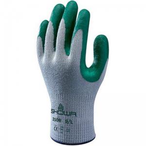Showa 350R Green Nitrile-Coated Work Gloves L ARC04156