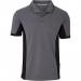 Trojan Contrast GreyBlack Wicking Polo Shirt 2XL ARC09173