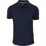 Trojan Contrast NavyBlack Wicking Polo Shirt M ARC09178