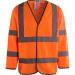 Arco Orange Long-Sleeve Hi-Vis Vest M ARC11071