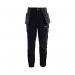 Trojan Tech Mens Black Cargo Trousers with Holster Pockets 2XL ARC11756