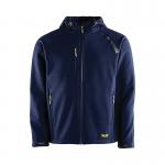 Trojan Mens Navy Hooded Softshell Jacket S ARC11824