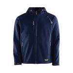 Trojan Mens Navy Hooded Softshell Jacket 2XL ARC11828