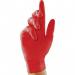 Unigloves Pearl Red Nitrile Disposable Gloves L (Pack of 100) ARC11967