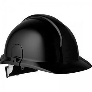 Arco Champion Plus Black Unvented Wheel-Ratchet Safety Helmet ARC12050