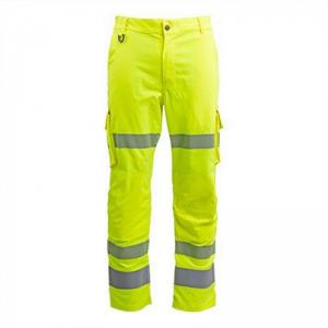 Arco Responsible Yellow Hi-Vis Cargo Trousers with Kneepad Pockets 36T