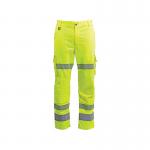 Arco Responsible Yellow Hi-Vis Cargo Trousers with Kneepad Pockets 32R ARC12158