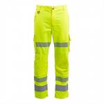 Arco Responsible Yellow Hi-Vis Cargo Trousers with Kneepad Pockets 34S ARC12169