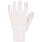 Arco White Cotton PVC-Microdot Gloves Large (Pack of 12) ARC12351