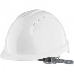 JSP Evo3 White Vented Slip-Ratchet Safety Helmet ARC12603