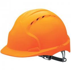 JSP Evo3 Orange Vented Slip-Ratchet Safety Helmet ARC12608