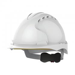 JSP Evo3 White Vented Wheel-Ratchet Safety Helmet ARC12609