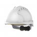 JSP Evo3 White Vented Wheel-Ratchet Safety Helmet ARC12609