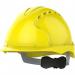 JSP Evo3 Yellow Vented Wheel-Ratchet Safety Helmet ARC12610