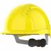 JSP EvoLite Yellow Vented Wheel-Ratchet Safety Helmet ARC13030