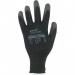 Arco Essentials Black PU-Coated Polyester Work Gloves 8 (Pack of 12) ARC13507