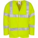 Arco Yellow Long-Sleeve Flame-Retardant Hi-Vis Vest XL ARC14718