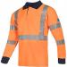 Sioen Lerby Orange Long-Sleeve Hi-Vis Arc-Polo Shirt 4XL ARC30945