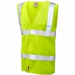 Leo Milford Yellow Flame-Retardant Hi-Vis Vest 2XL ARC31498