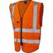Leo Lynton Orange Zip-Up Hi-Vis Vest M ARC31535