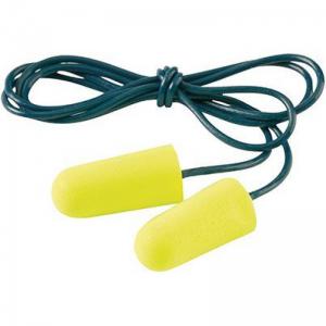 3M E-A-Rsoft Yellow Neon Corded Disposable Earplugs Pack of 200