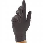 Unigloves Pearl Black Nitrile Disposable Gloves M (Pack of 100) ARC41163