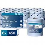 Tork M2 Centrefeed Wiping Paper Plus Blue Roll (Pack of 6) ARC44693