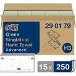 Tork Advanced H3 Green Single-Fold Paper Towel Pack (Pack of 15) ARC54480