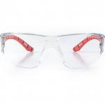 Riley Stream Red Clear-Lens Safety Glasses ARC75318