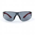 Riley Stream Red Grey-Lens Safety Glasses ARC75321