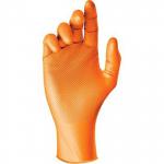 Grippaz Hot Orange Nitrile Chemical-Resistant Gloves 7 (Pack of 50) ARC86765