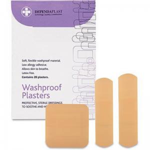 Dependaplast Assorted Washproof Plasters Pack of 100 ARC88536