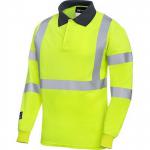Progarm 5286 Mens Yellow Long-Sleeve Hi-Vis Arc-Polo Shirt XL ARC88658