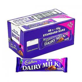 Cadbury Dairy Milk Chocolate Bar 45g (Pack of 48) 968169 ARN74353