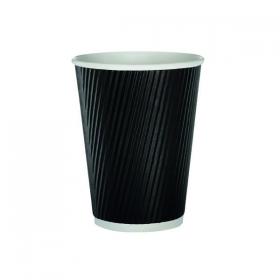 35cl Black Ripple Cup (Pack of 500) HHRWPA12 AS30034