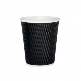 25cl Black Ripple Cup (Pack of 500) HVRWBPA08 AS30035