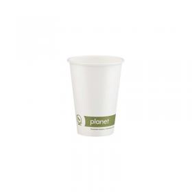 Planet 7oz Single Wall Plastic-Free Paper Hot Cup (Pack of 50) PFHCSW07 AS30116