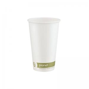 Planet 16oz Single Wall Plastic-Free Hot Cup Pack of 50 PFHCSW16