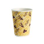 4Aces Ripple Red Bean 12oz Paper Cup (Pack of 500) HHRWPA12 AS55441