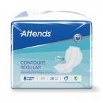 Attends Contours Sanitary Pads Size 8 Regular (Pack of 28) 201299 ATN20128