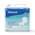 Attends Contours Sanitary Pads Size 9 Regular (Pack of 2)8 201312 ATN20130