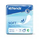 Attends Soft Sanitary Pads Long Size 1 Mini (Pack of 16) 204863 ATN20456